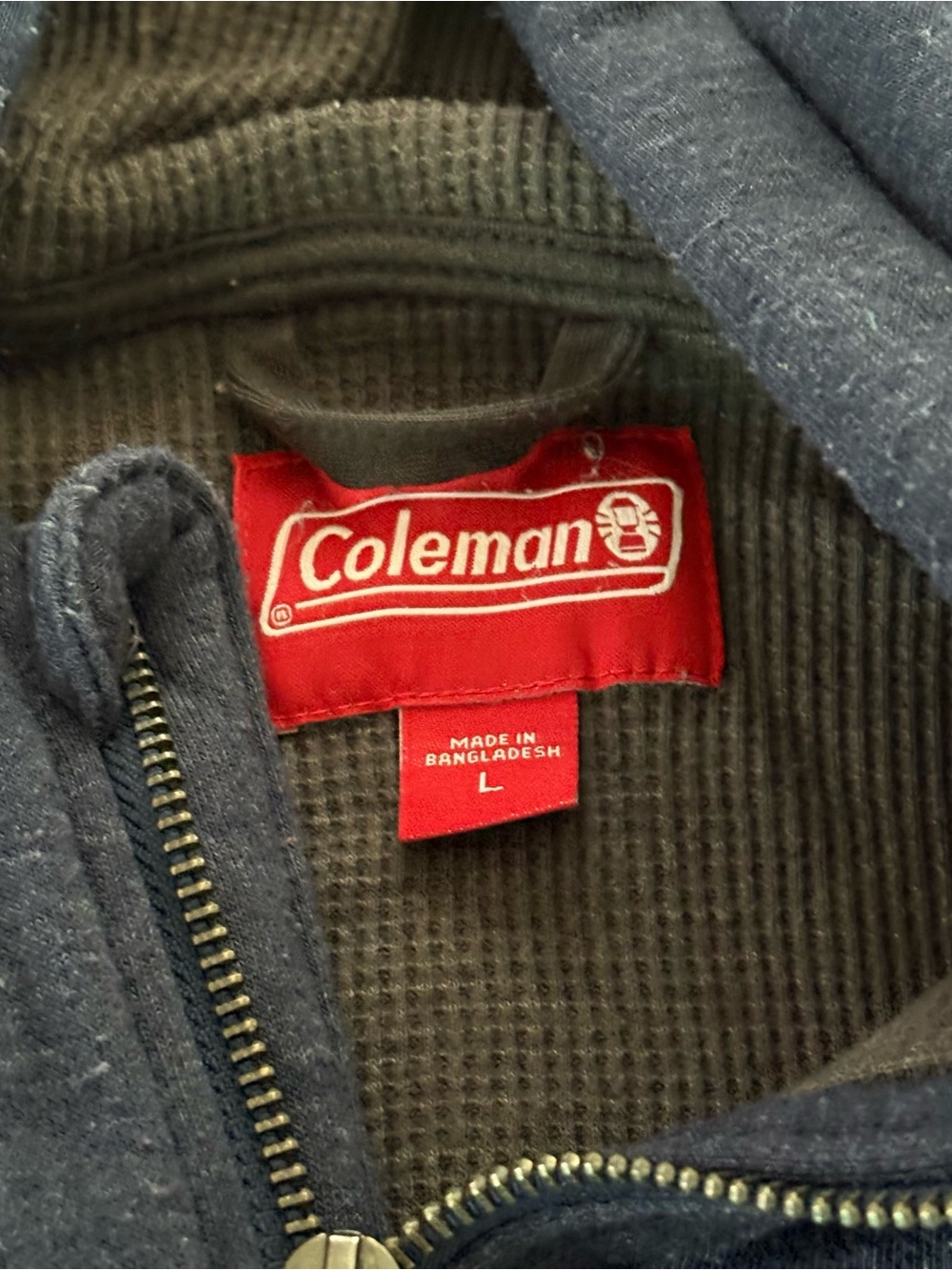 Men's Coleman Indigo Heather Insulated Fleece Hoodie - L
